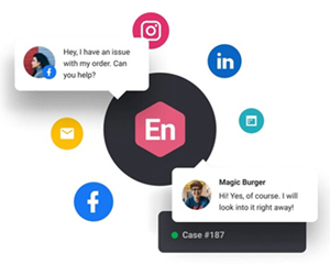 Case Management turns key social media messages into cases and steers users' response