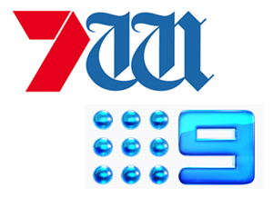 Logos of Seven West and NineNetwork