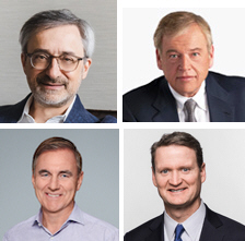 Top row L to R Krakowsky, Wren; bottom row Simm, Angleastro