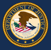 The US Dept of Justice logo
