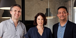 L to R: Nick Wyatt, Lyndall Spooner, Abhishek Jayant