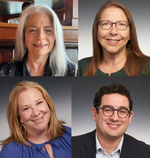 Above L to R: Susan Maxsween and Lauren Krell; Below L to R: Shannon Sawyer and Patrick Fiorenza