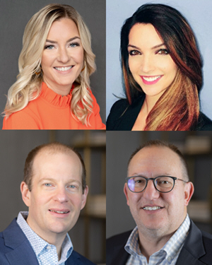 Top row L to R: Jocelyn Powers, Lisa Kiefer; bottom row Ryan Bien, Bill Pink