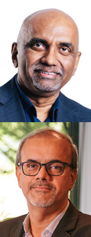 Promoted: Suresh Ramalingam (above); stepping down: Amit Adarkar (below)