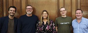 Colin Clifford, Andrew Sprowell, Suzy Hassan, Danny Kelly and CFO Ant Randle