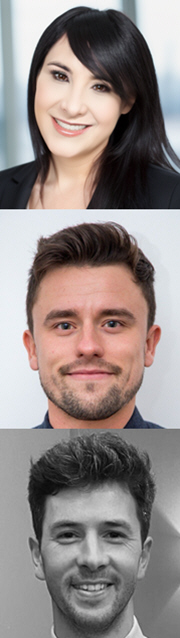 Nehna Rauf, Craig Waldie and Jack Lane