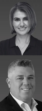 Ellie Ahmadi and Mike Swartz