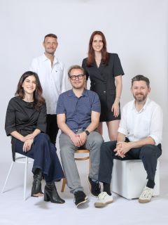 Back Row left to right: Ian Bellerby, Helena Turner.  Front Row: Steph Karayannis, Rich Hall, Josh Thomas-Goodey