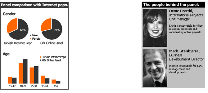 Panel comparison with Internet popn. / The people behind the panel: