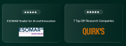 Consistently nominated and featured as a top DIY research platform globally