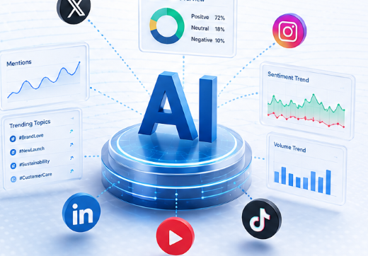 AI-based social listening, monitor and action
