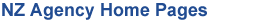 NZ Agency Home Pages