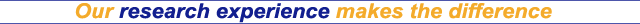 Our research experience makes the difference