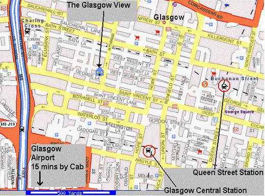 The Glasgow View location